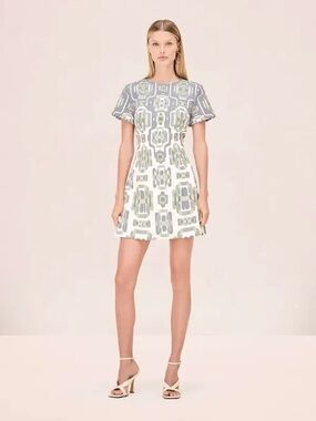 ALEXIS Silva Dress in Blue/Sage Print
NWT